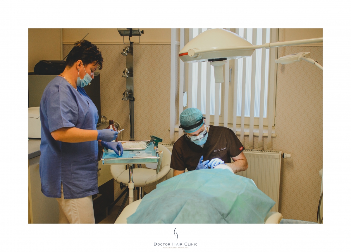 FUE hajbeültetés menete